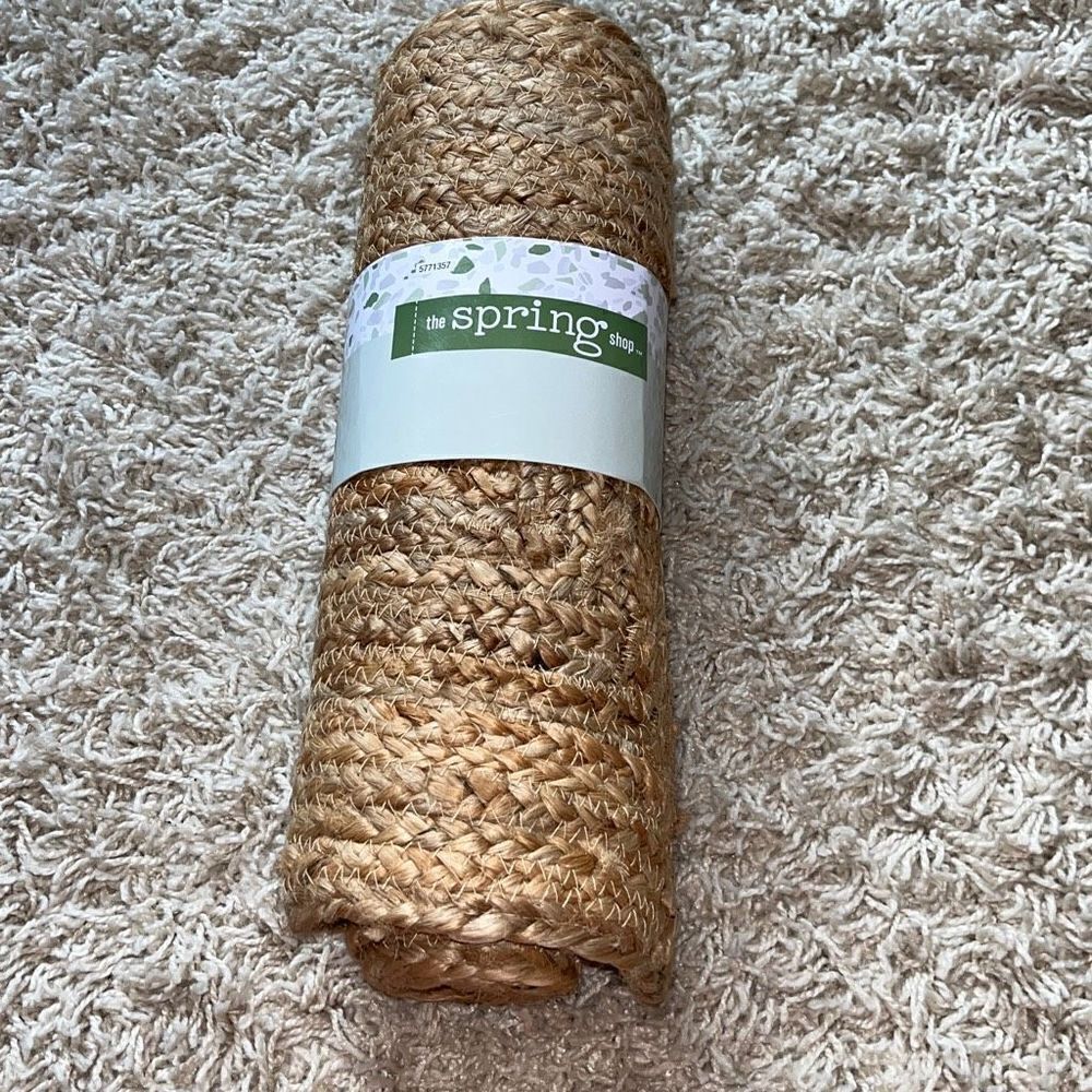 NEW Boho Farmhouse Natural Woven Table Runner 13x72” Hobby Lobby
